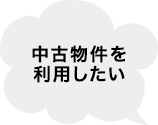 中古物件を利用したい